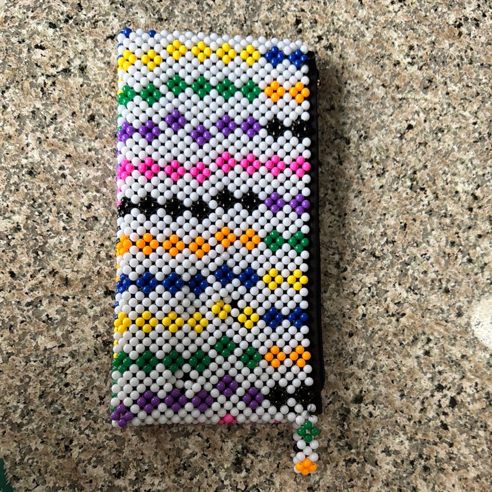 Colorful African Beaded clutch/purse
